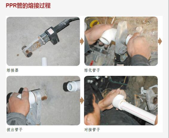 PPR管的熔接过程