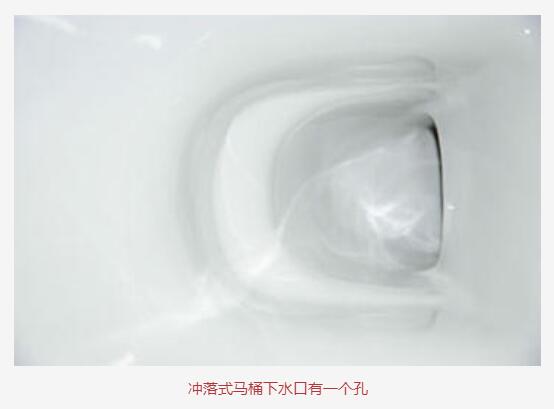 冲落式马桶下水口只有一个孔